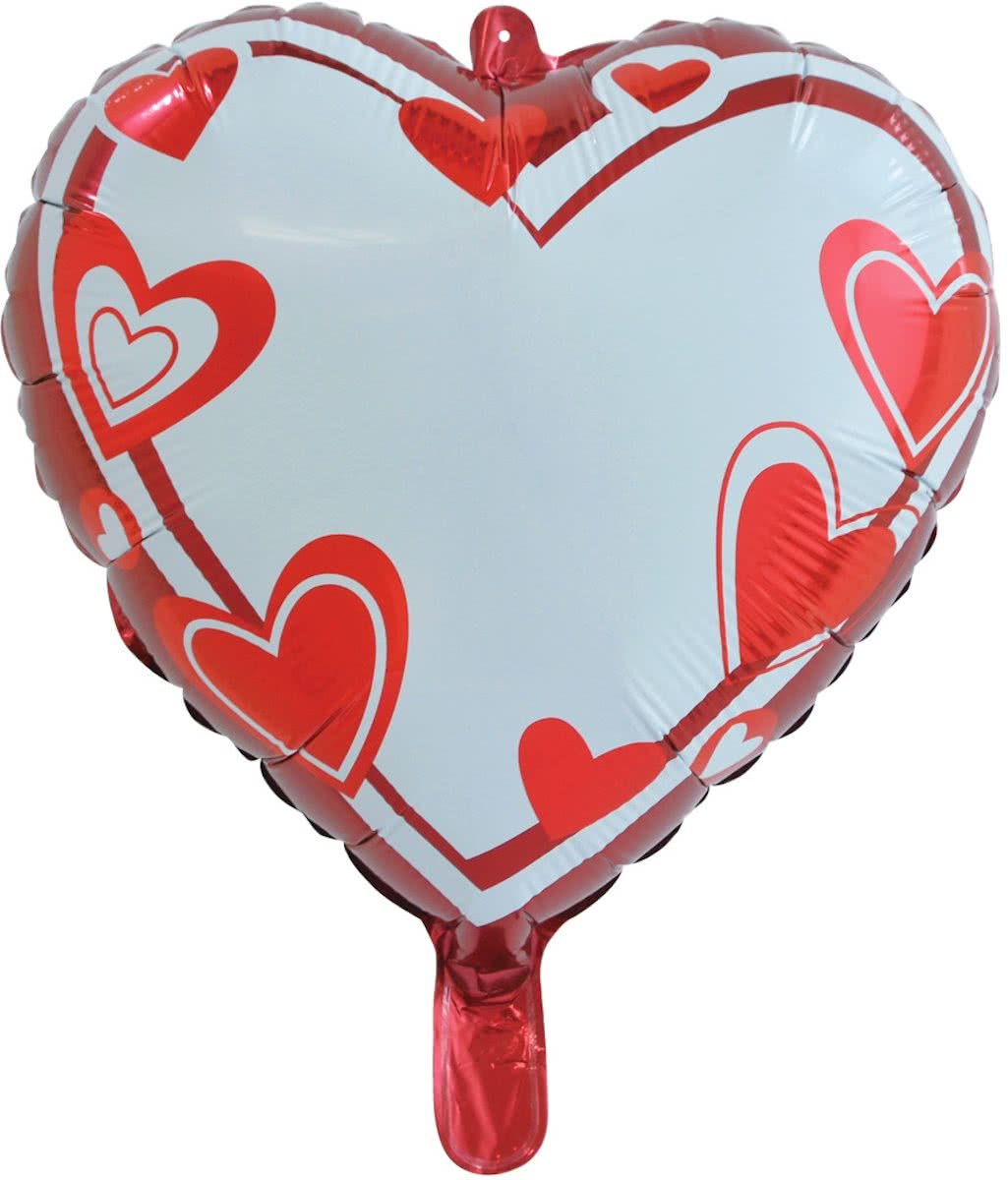 Beschrijfbare Hart Folieballon 46cm