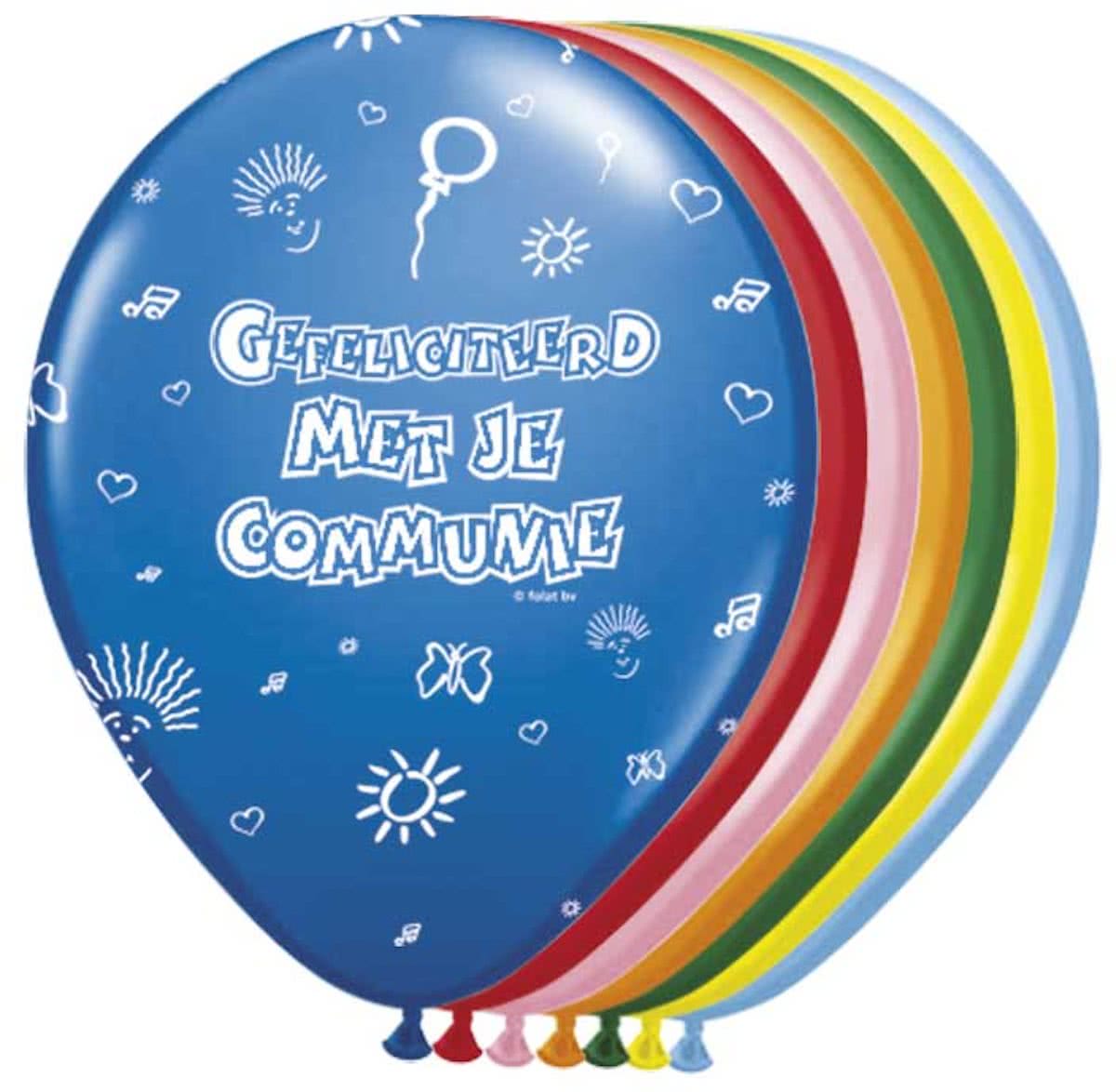 Communie Ballonnen Meerkleurig - 30cm