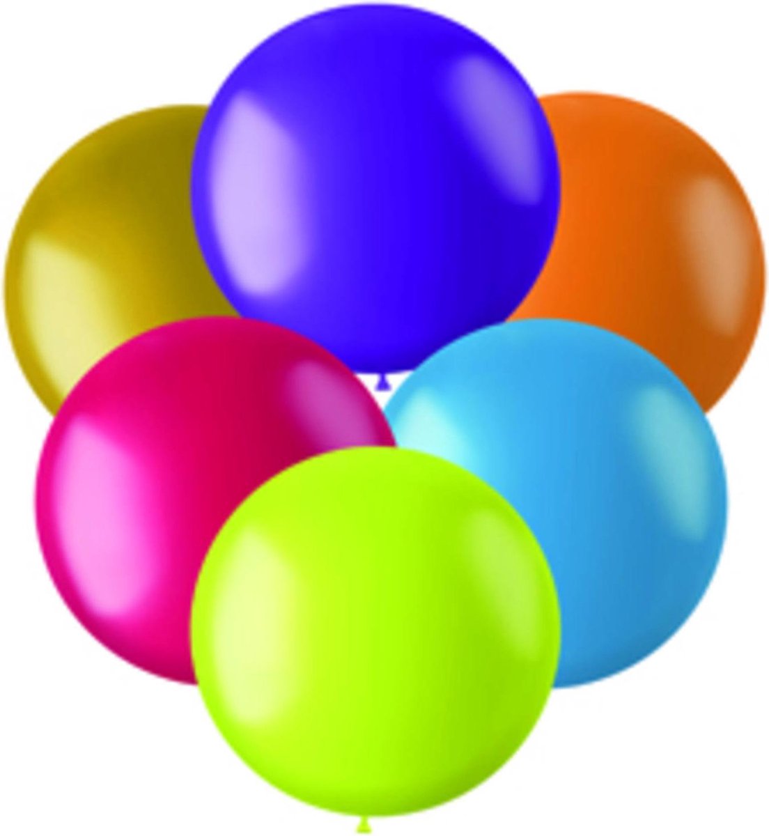 Folat Ballonnen Color Pop 48 Cm Latex 6 Stuks