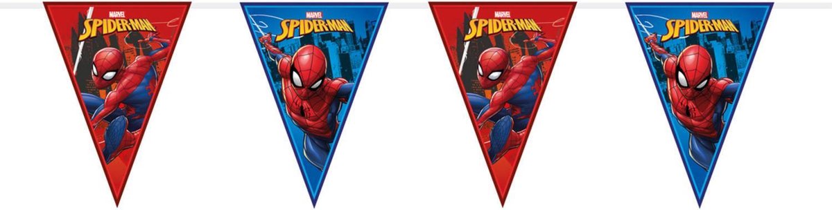 Folat Vlaggenlijn Spider-man Jongens Rood/blauw 2 Meter