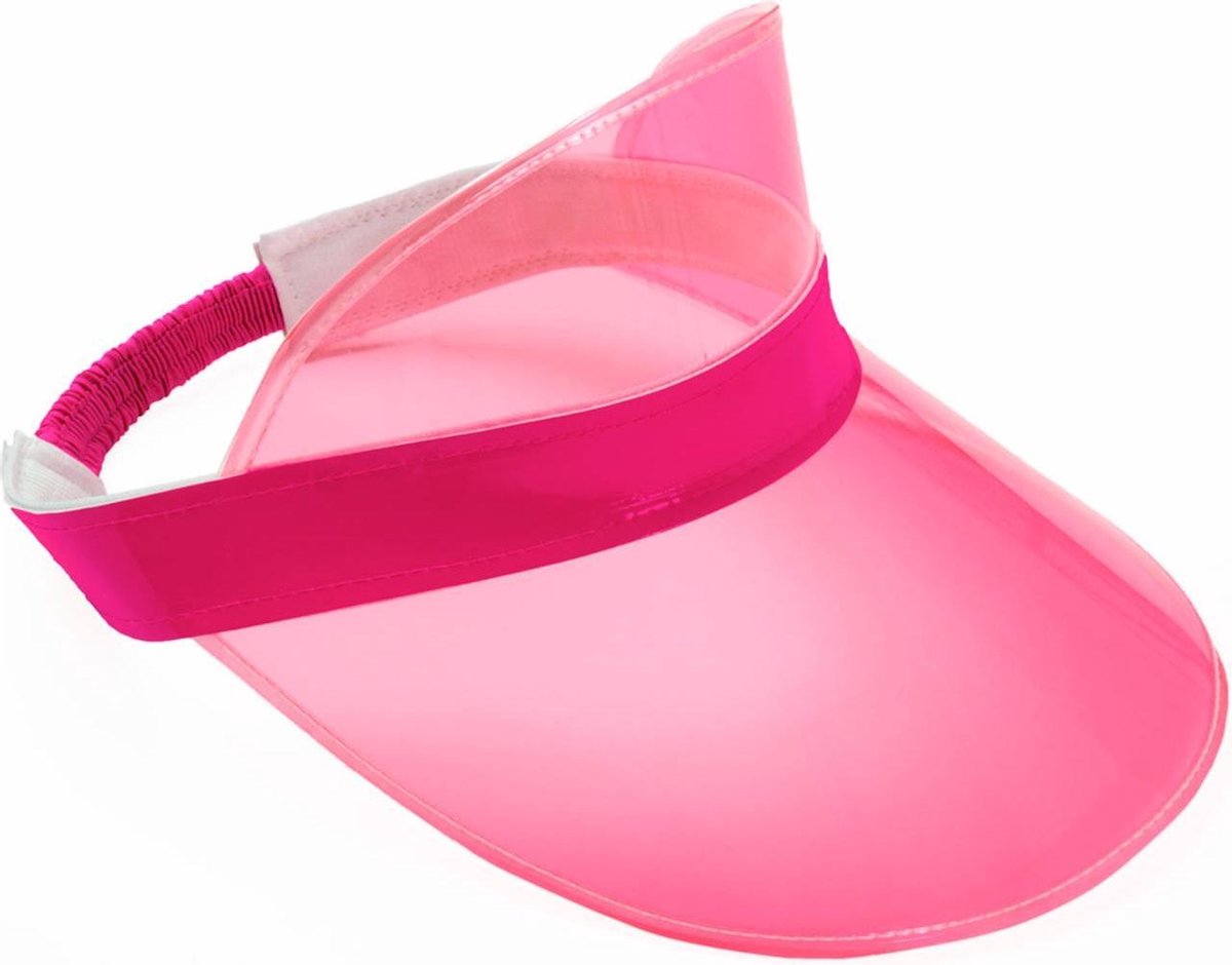 Folat Zonneklep Met Elastiek Neon Roze One-size