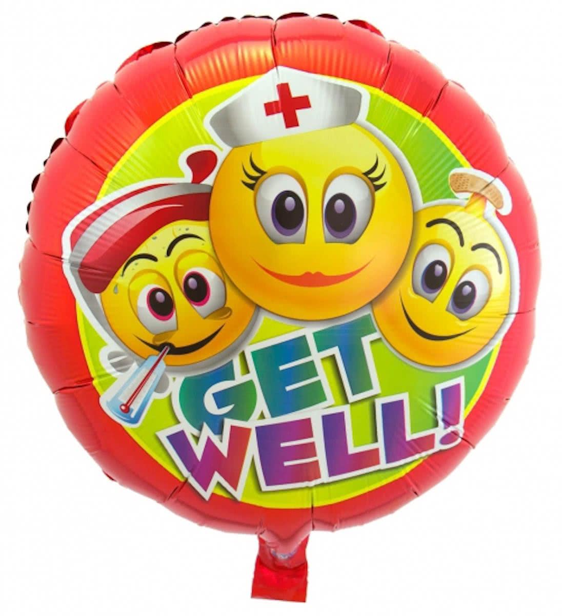 Folie ballon beterschap emoticon 45 cm