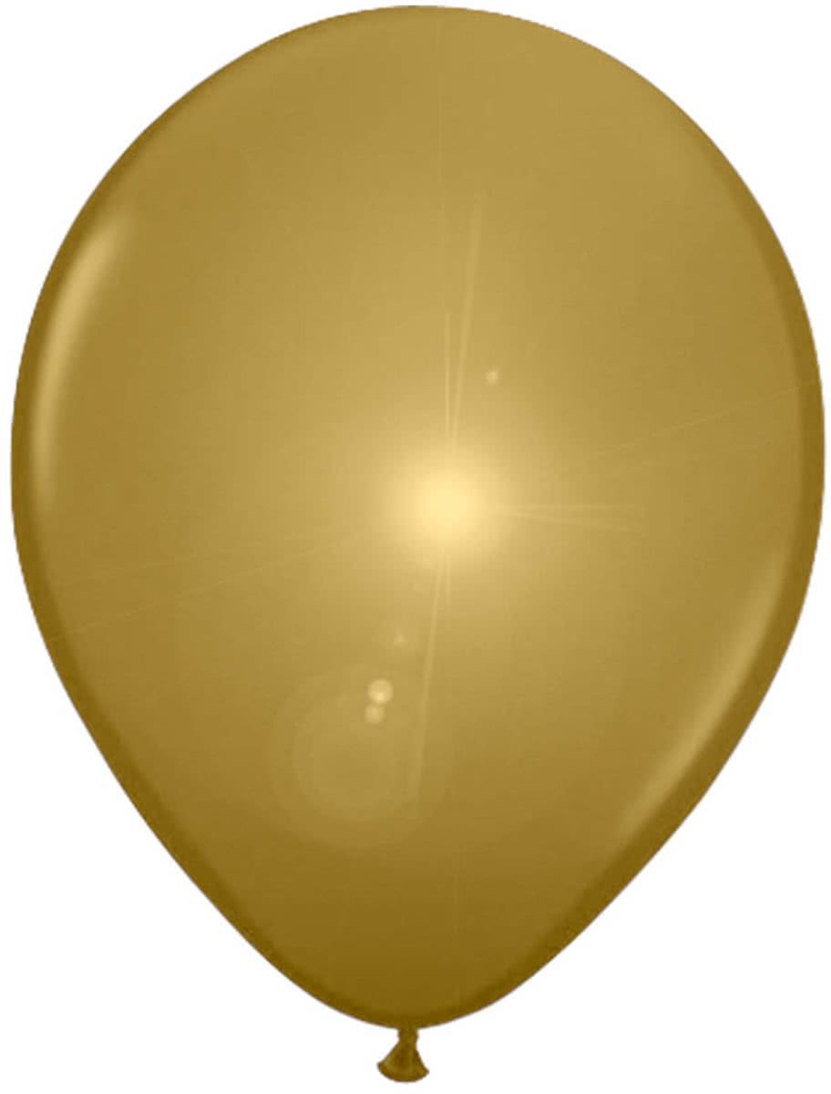 Gouden LED Ballonnen - 5 stuks