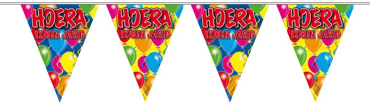 Hoera Ik Ben Jarig Slinger Balloons - 10 meter