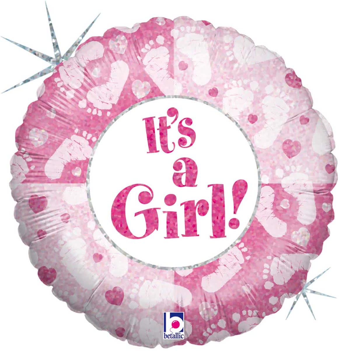 Its a girl geboorteballon - 46cm