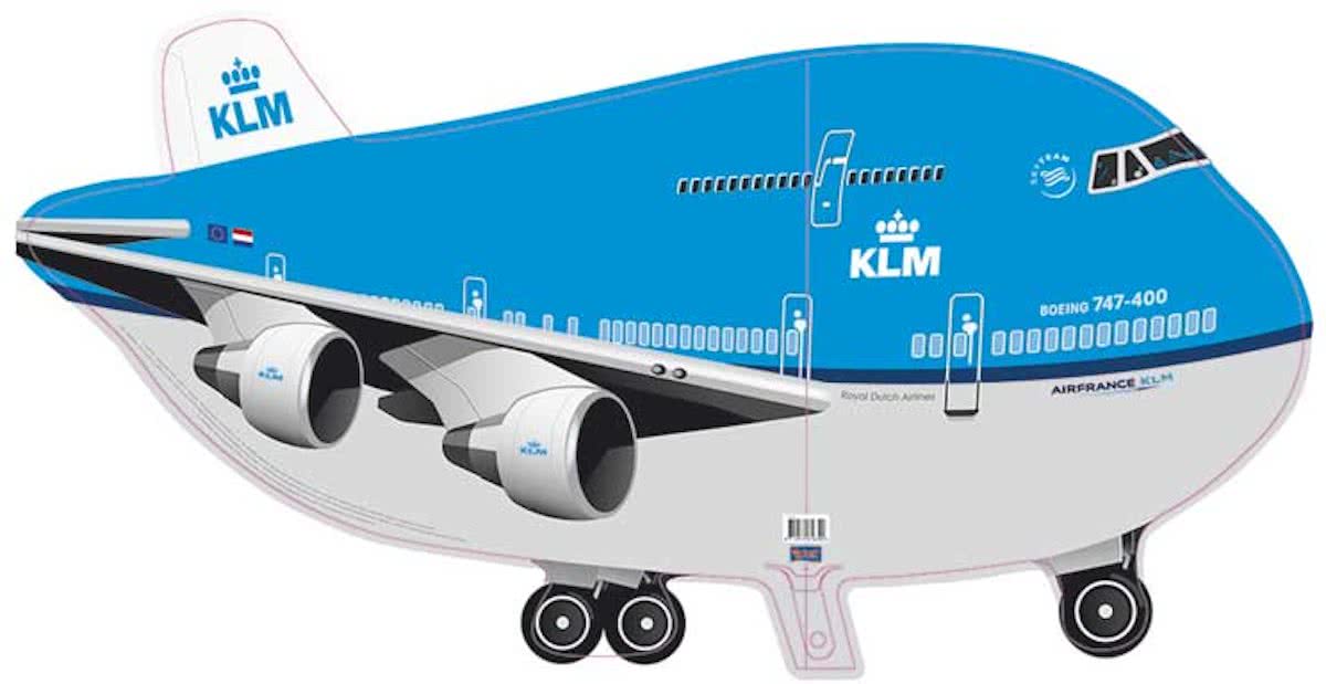 KLM Vliegtuig Folieballon 95x45cm