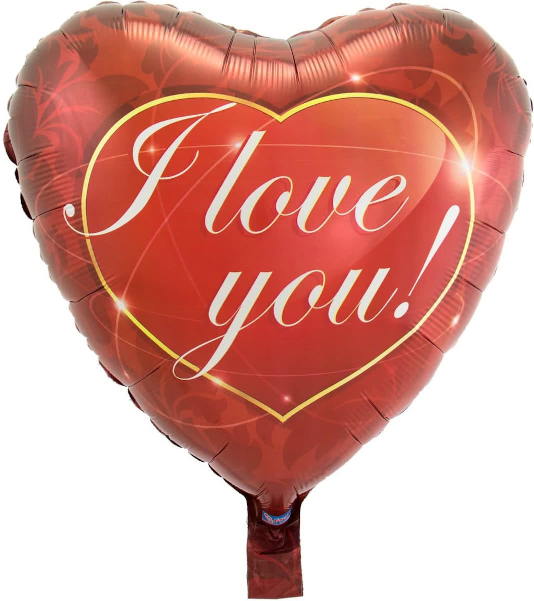 Mini Figuurballon I Love You - 23cm