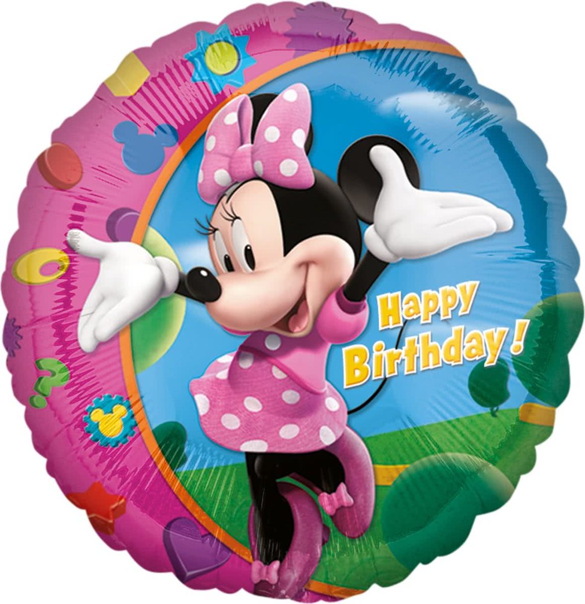 Minnie Mouse Happy Birthday verjaardagsballon