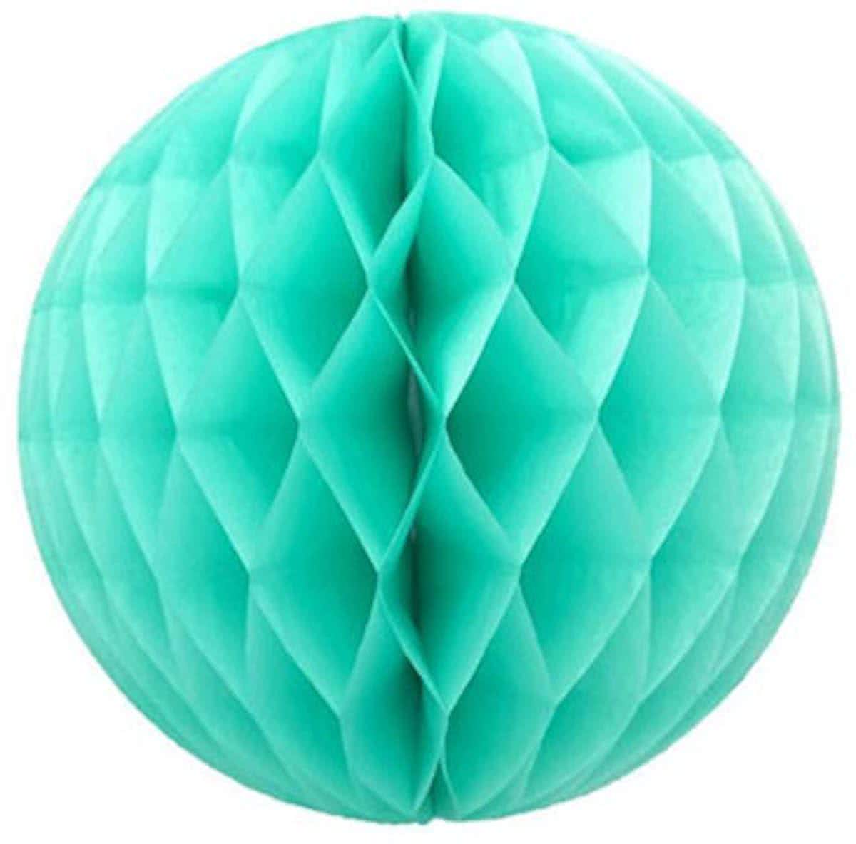 Mint Groene Honeycomb Bol - 30 cm