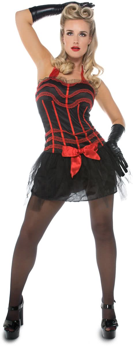 Moulin Rouge Jurk - Volwassenen - Verkleedkleding - Maat S/M