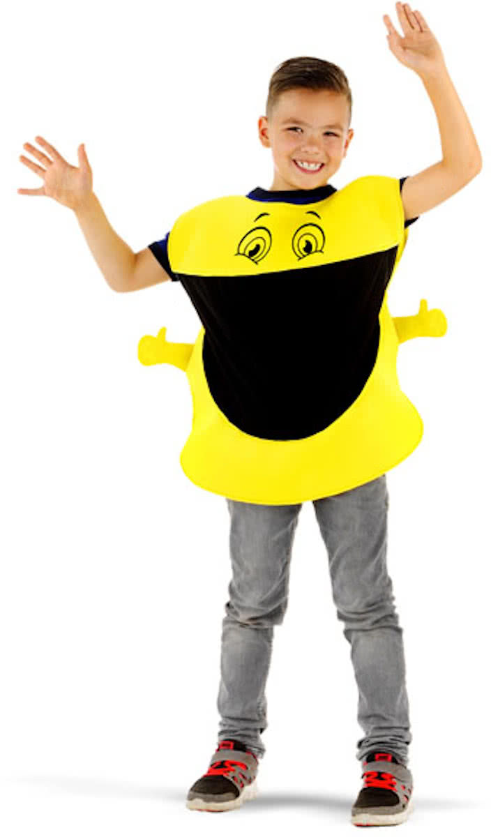 Mr Emoticon - Smiley - Kinderkostuum - Maat S/M