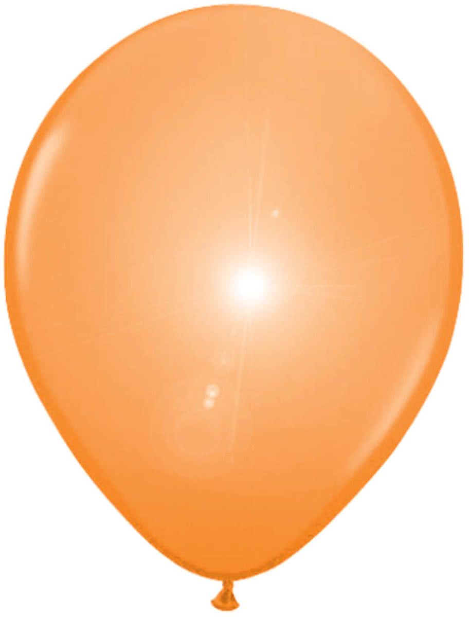 Oranje LED Ballonnen - 5 stuks