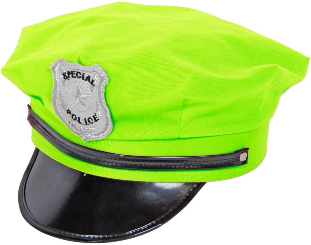 Politie Pet Neon Groen