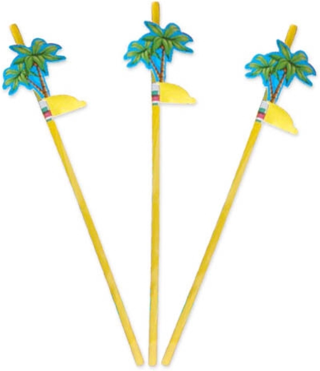 Rietjes palmboom 24cm - 8 stuks