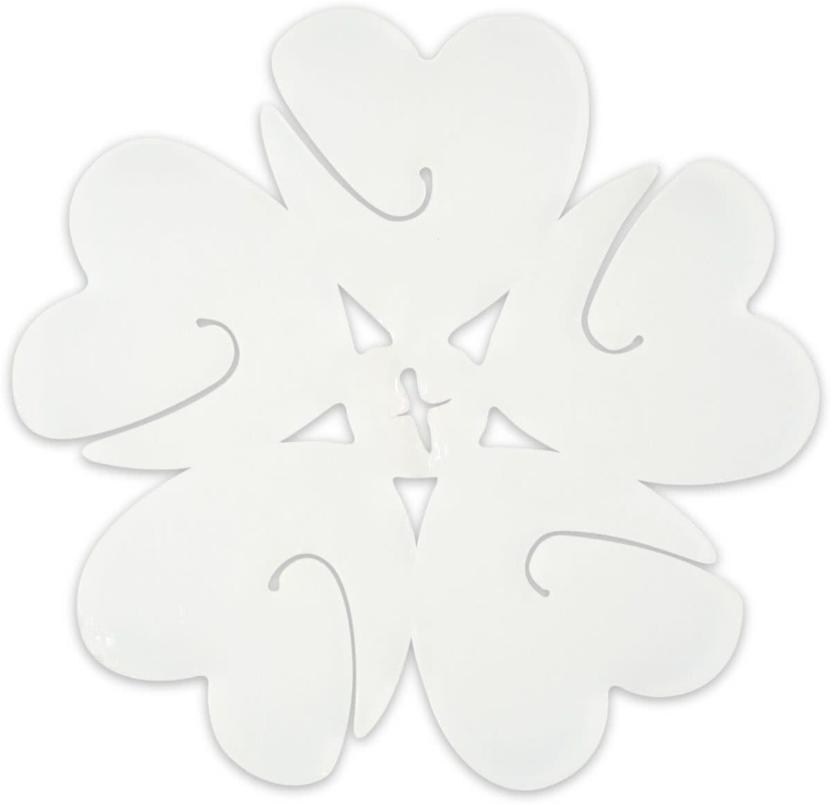 Transparante Ballonclip Bloemen - 3 stuks