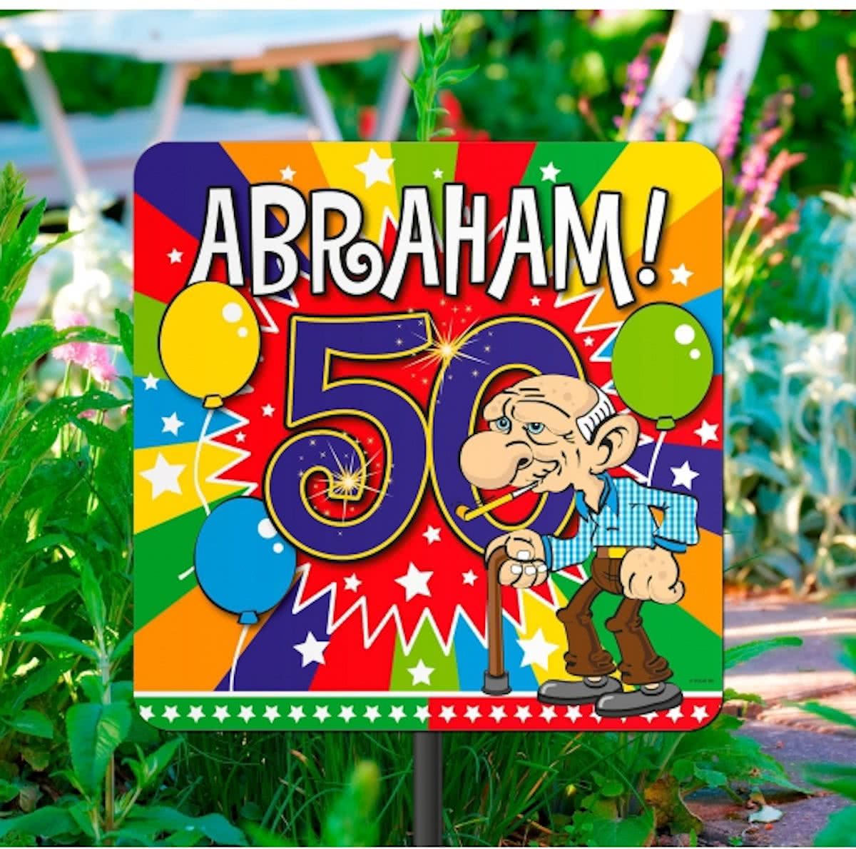 Tuinbord Abraham 50 jaar