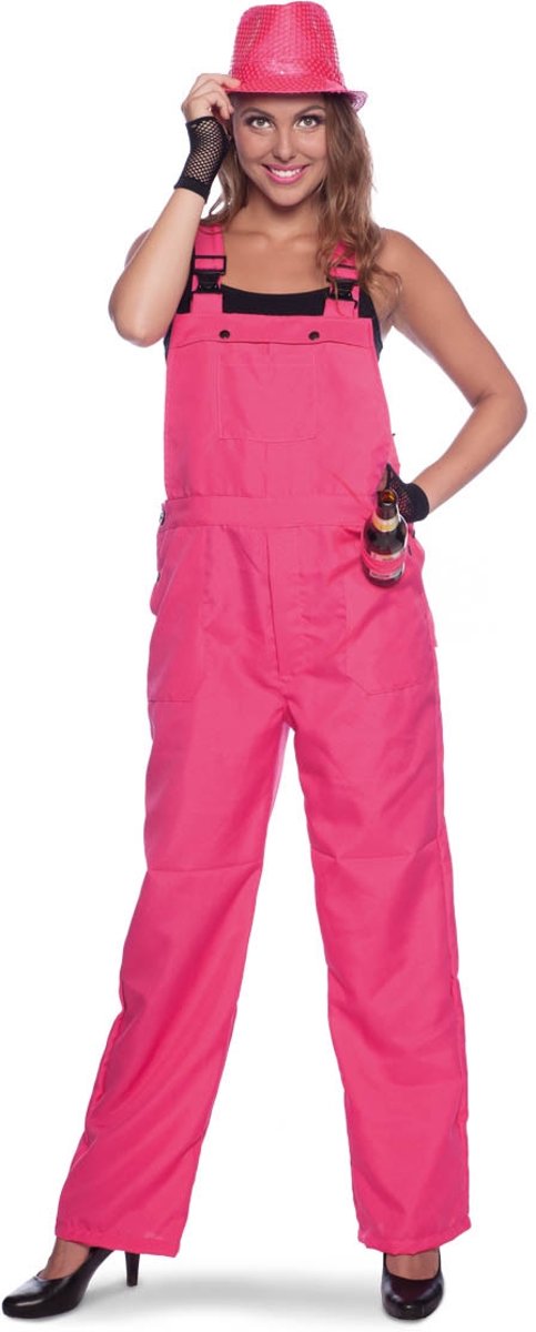 Tuinbroek Neon Roze L/XL