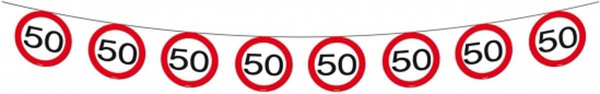 Vlaggenlijn 50 jaar verkeersborden