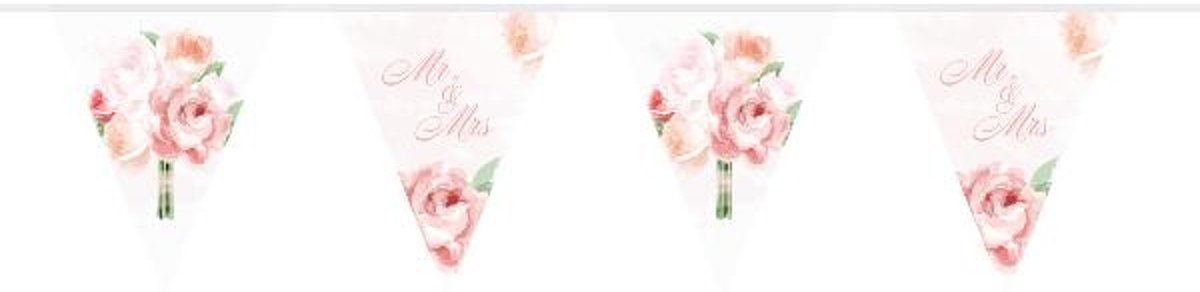 Vlaggenlijn Wedding Roses 10mtr