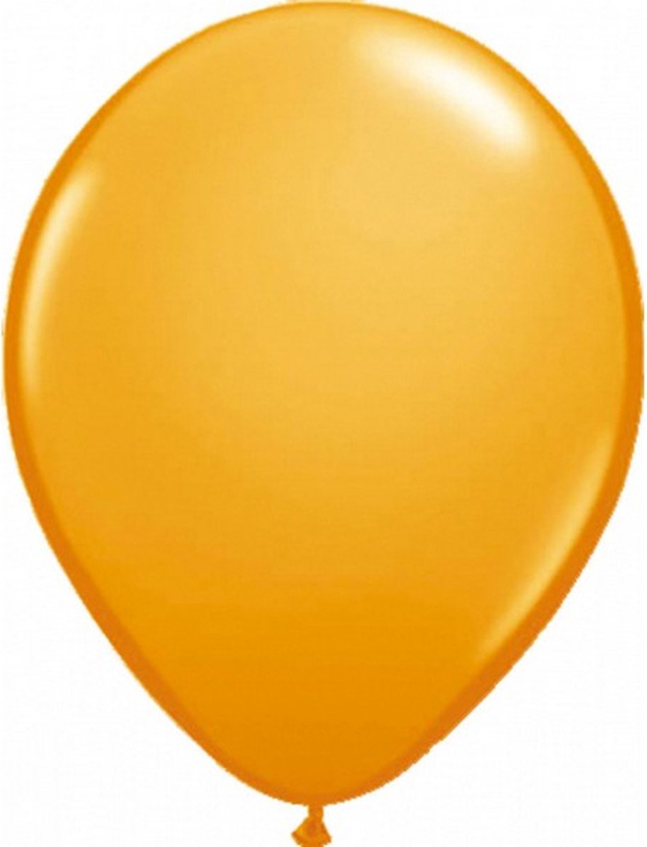 ballon 30 cm latex oranje 100 stuks