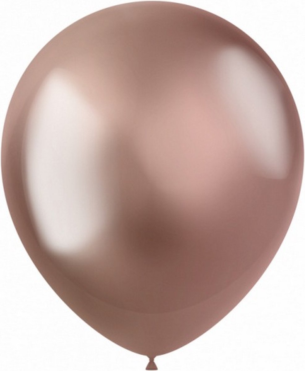 ballonnen 33 cm latex rosÃ©goud 50 stuks