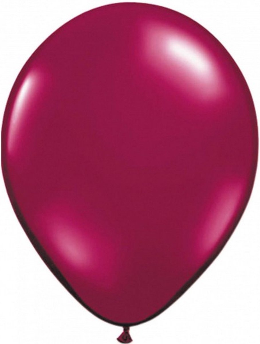 ballonnen Burgundy 30 cm latex bordeaux 100-delig