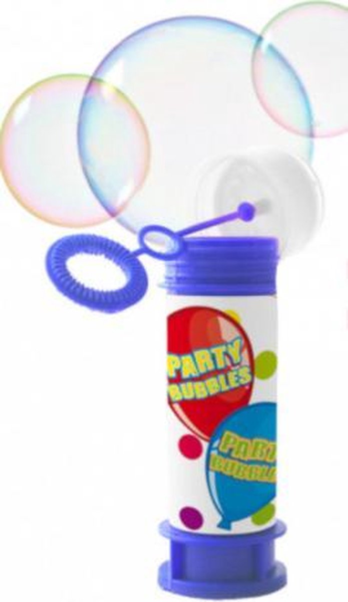 bellenblaas Party Bubbels junior 60 ml blauw