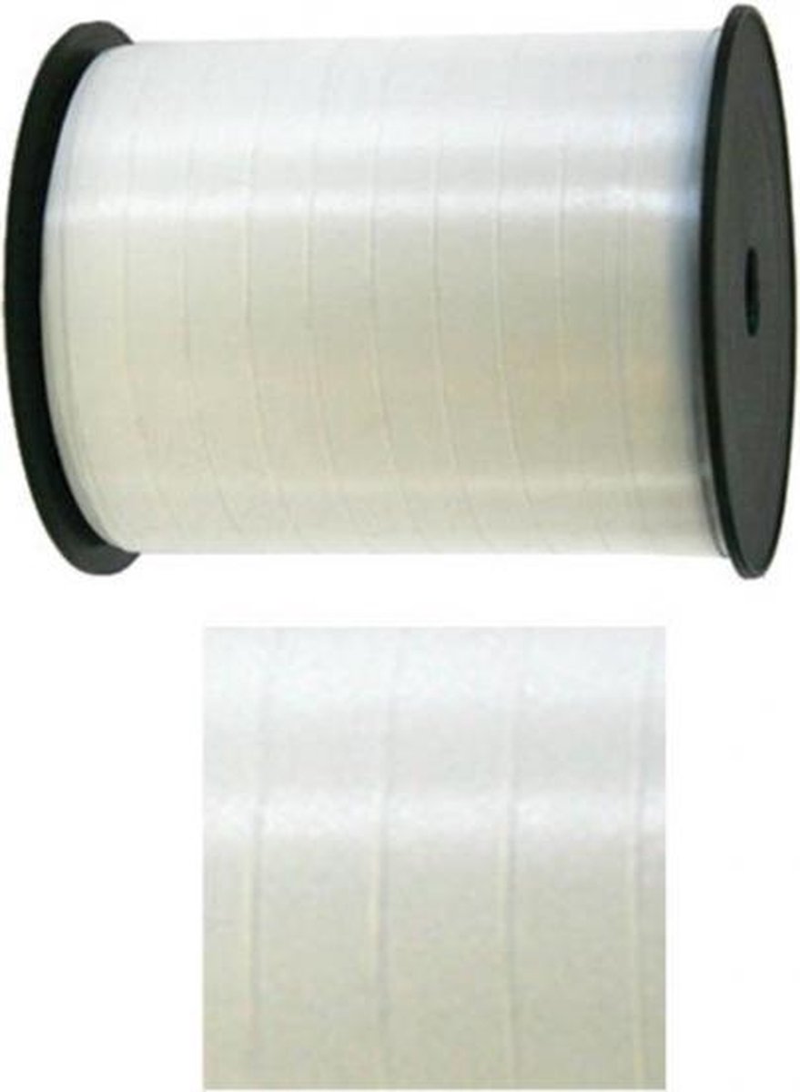 cadeaulint 250 meter polyester ivoorwit