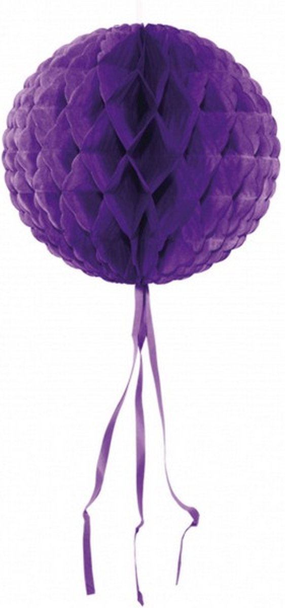 honeycomb bol 30 cm papier paars