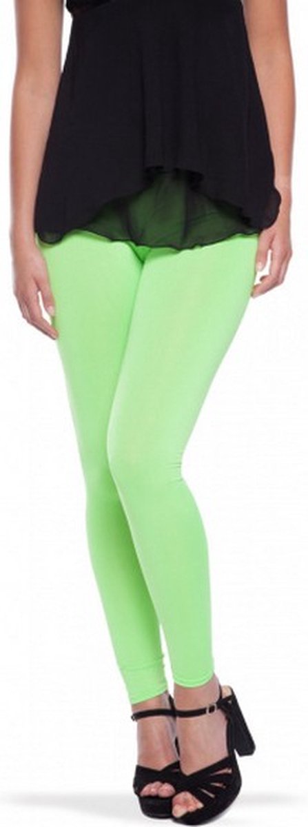 legging Neon dames polyester groen maat one-size