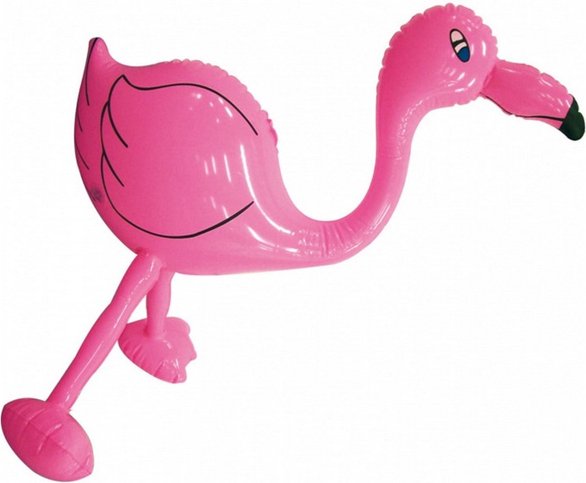 opblaasbare flamingo Freddy 61 cm roze