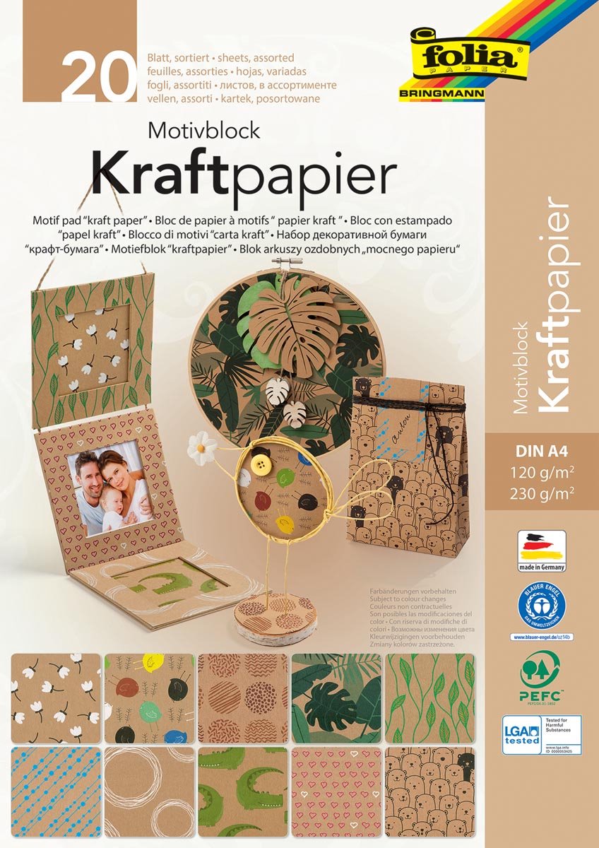 Folia Motiefpapier kraft