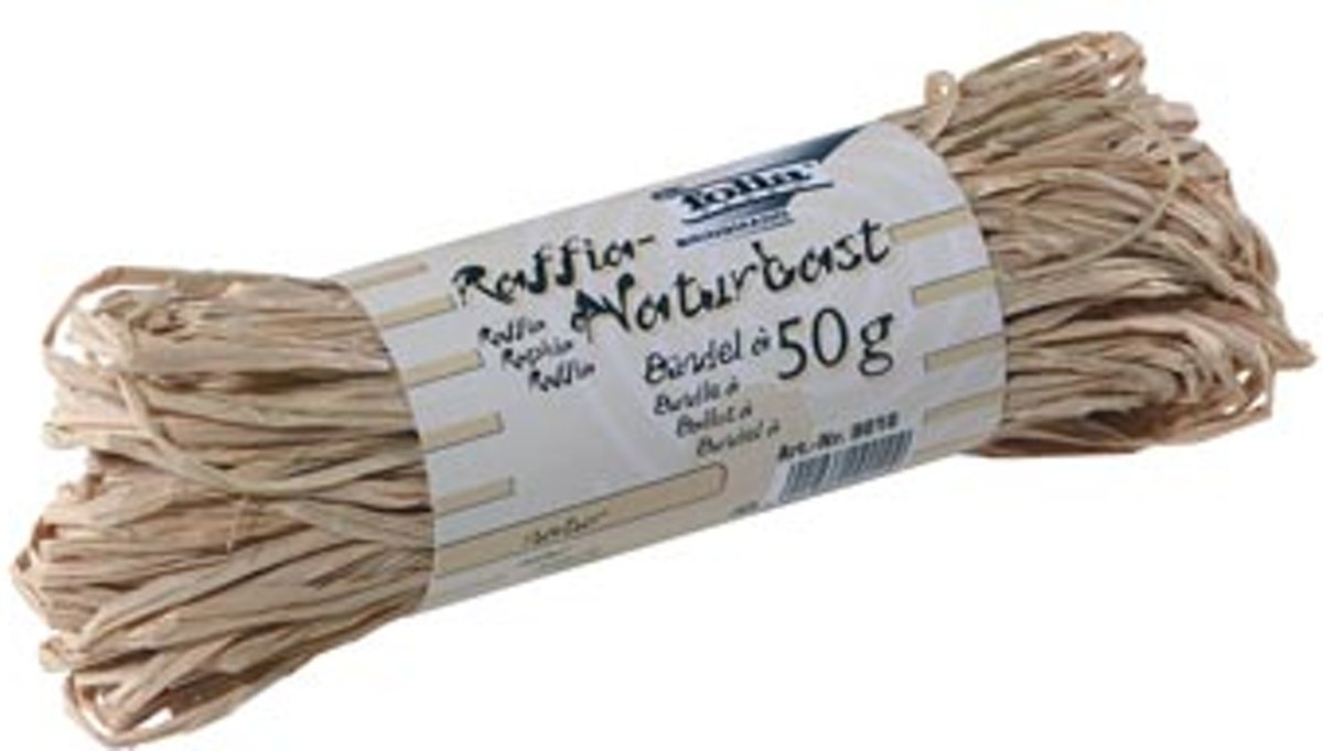 RAFFIA 50GR NATUREL KLEUR