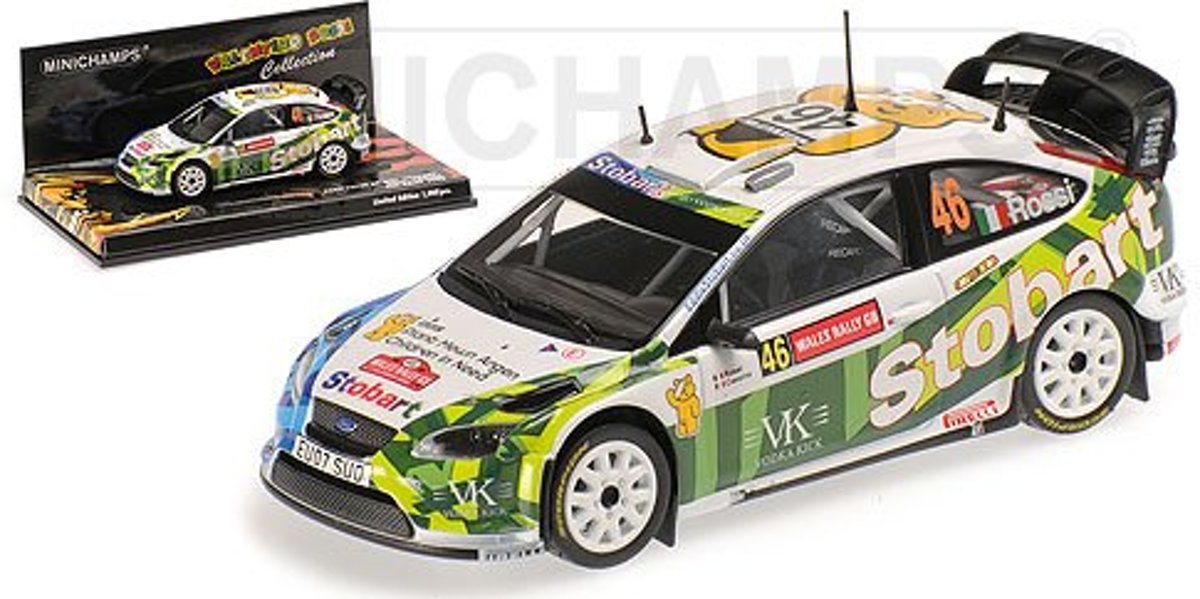 Ford Focus RS WRC Stobart Rossi/Cassina RAC Rally 2008 - 1:43 - Minichamps