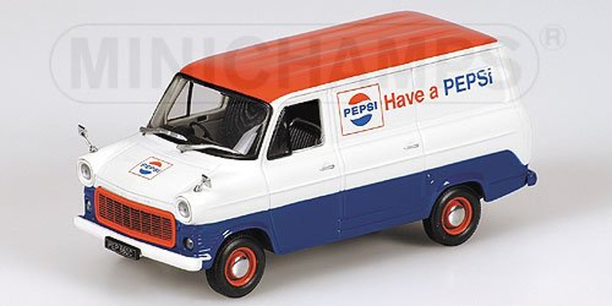 Ford Transit Kastenwagen Pepsi-Cola 1971 - 1:43 - Minichamps