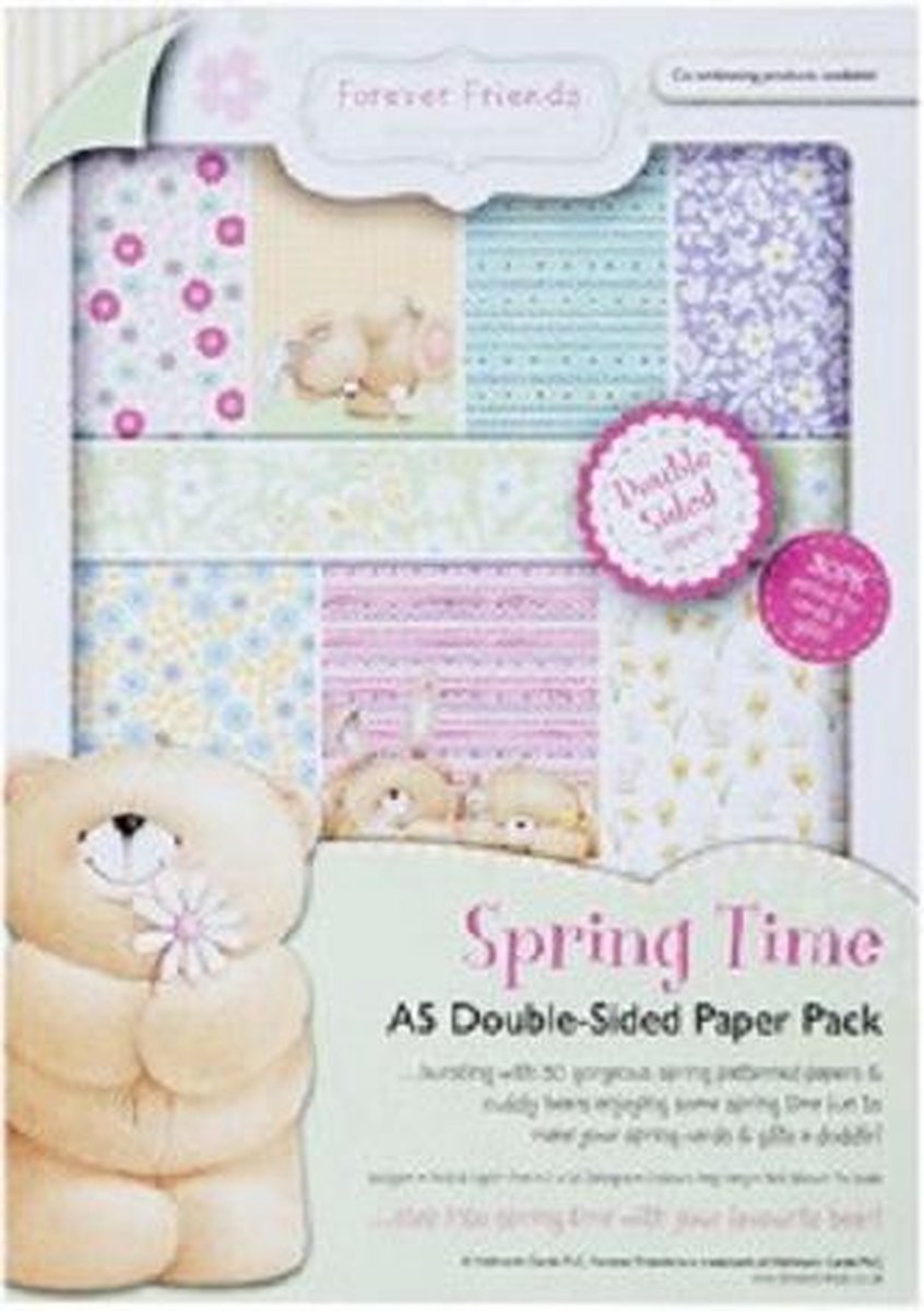 Forever Friends: A5 double sided paper pack 160gsm (30pk) spring time