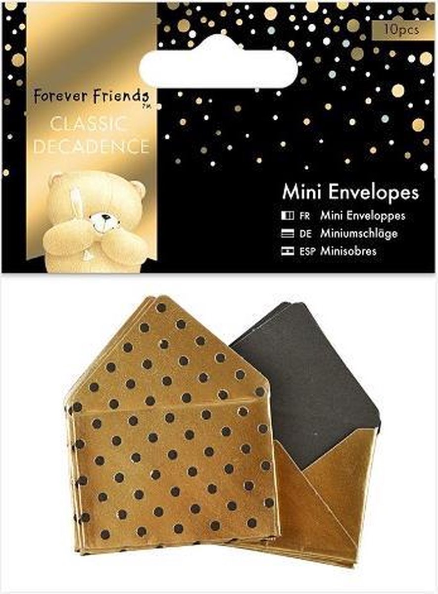 Forever Friends: Mini Envelopes (10pcs) - Classic Decadence - Gold (FFS 150141)