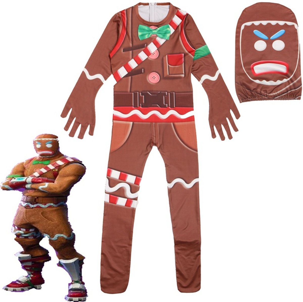 Fortnite Gingerbread Man Verkleedpak voor Kids