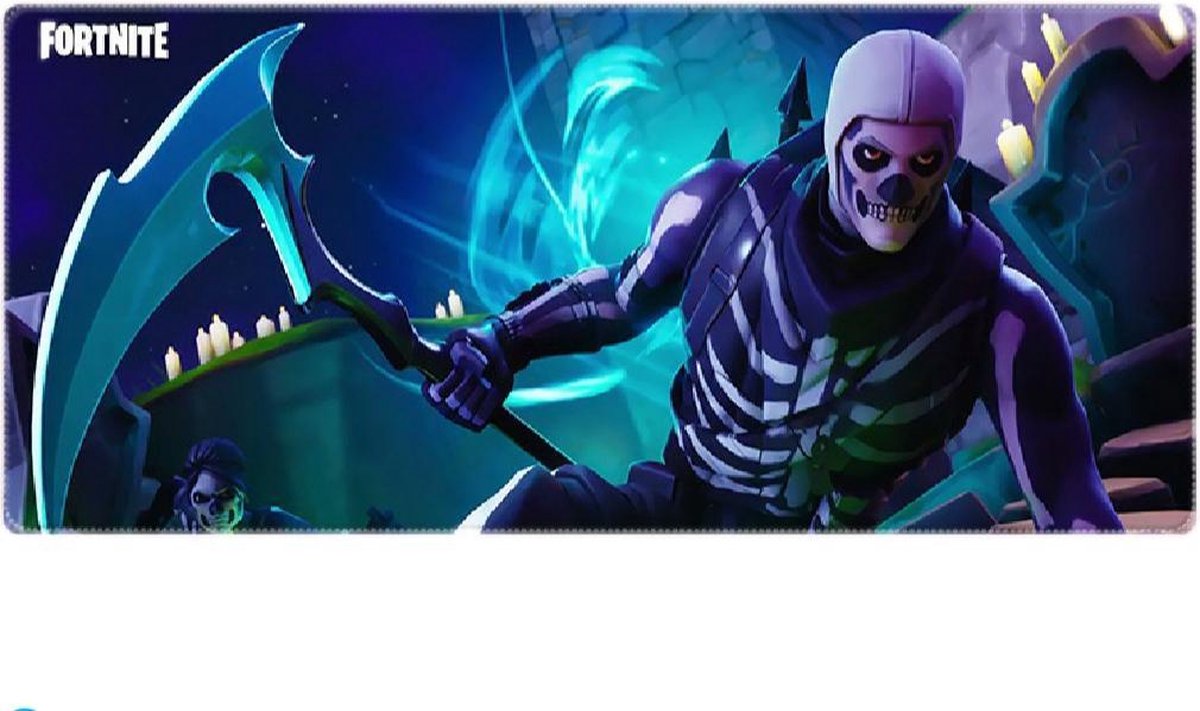 Fortnite muismat-XXL-Gaming muismat-Antislip-Desktop mat-90/30cm-Skull