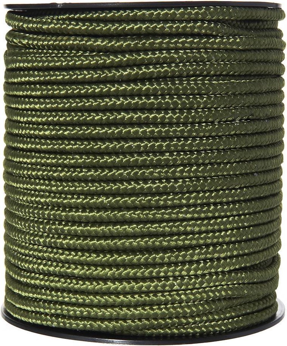   Touw op rol 5mm/60mtr nylon groen