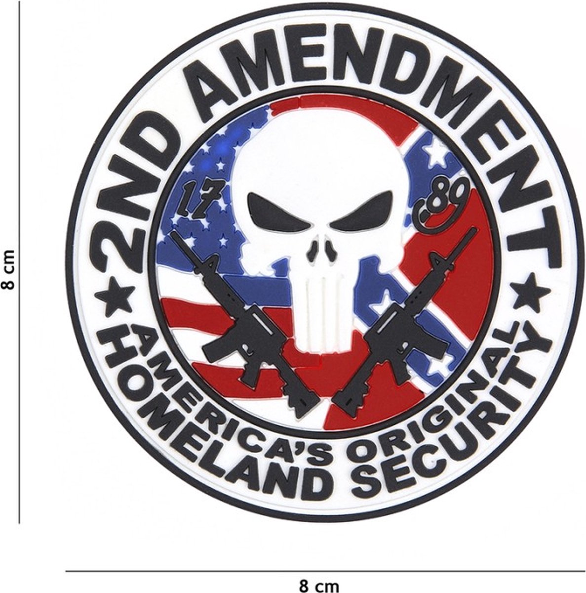 Embleem 3D PVC 2nd Amendment Punisher