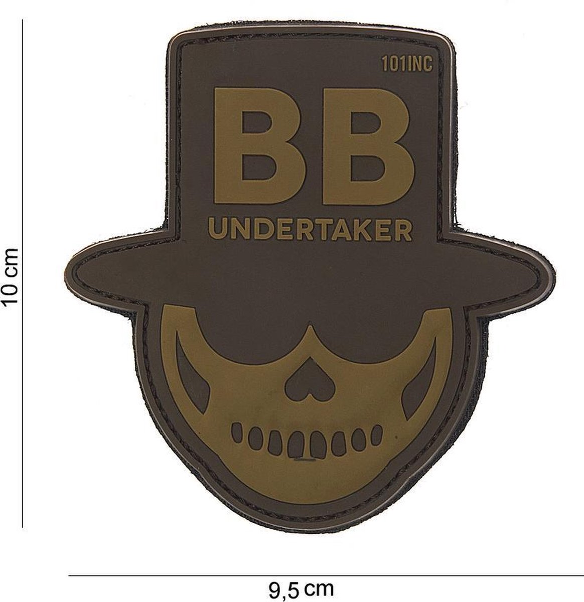 Embleem 3D PVC BB Undertaker bruin