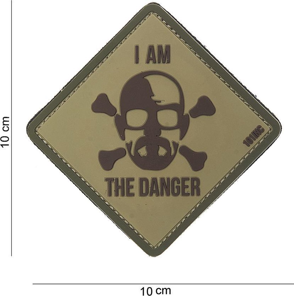 Embleem 3D PVC I Am The Danger groen