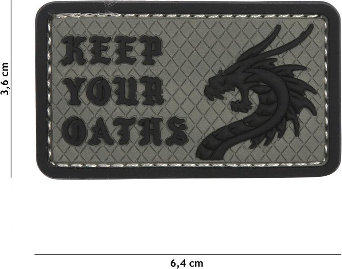 Embleem 3D PVC Keep Your Oaths