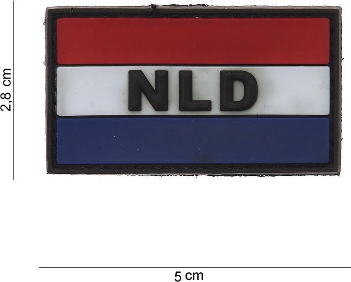 Embleem 3D PVC Nederland-NLD klein