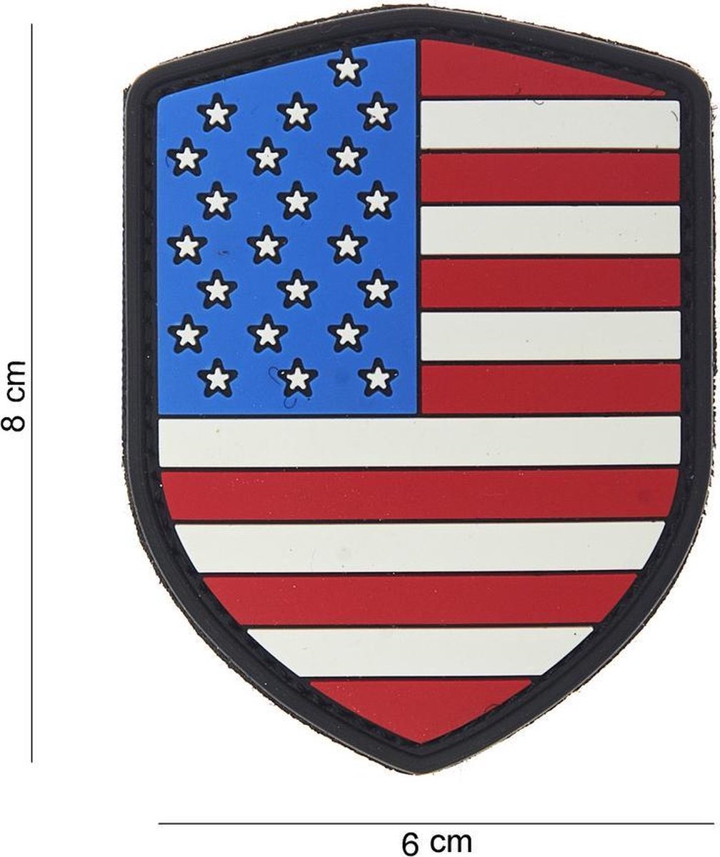 Embleem 3D PVC Schild USA