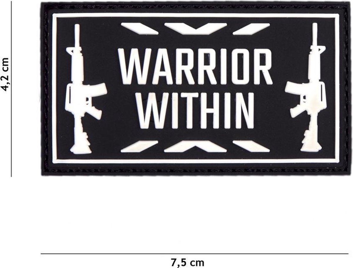 Embleem 3D PVC Warrior Within