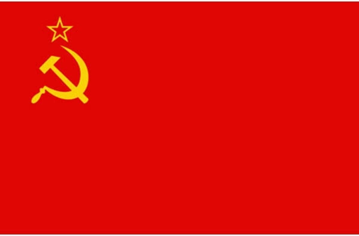 Russische vlag Rusland hamer en sikkel 100 x 150