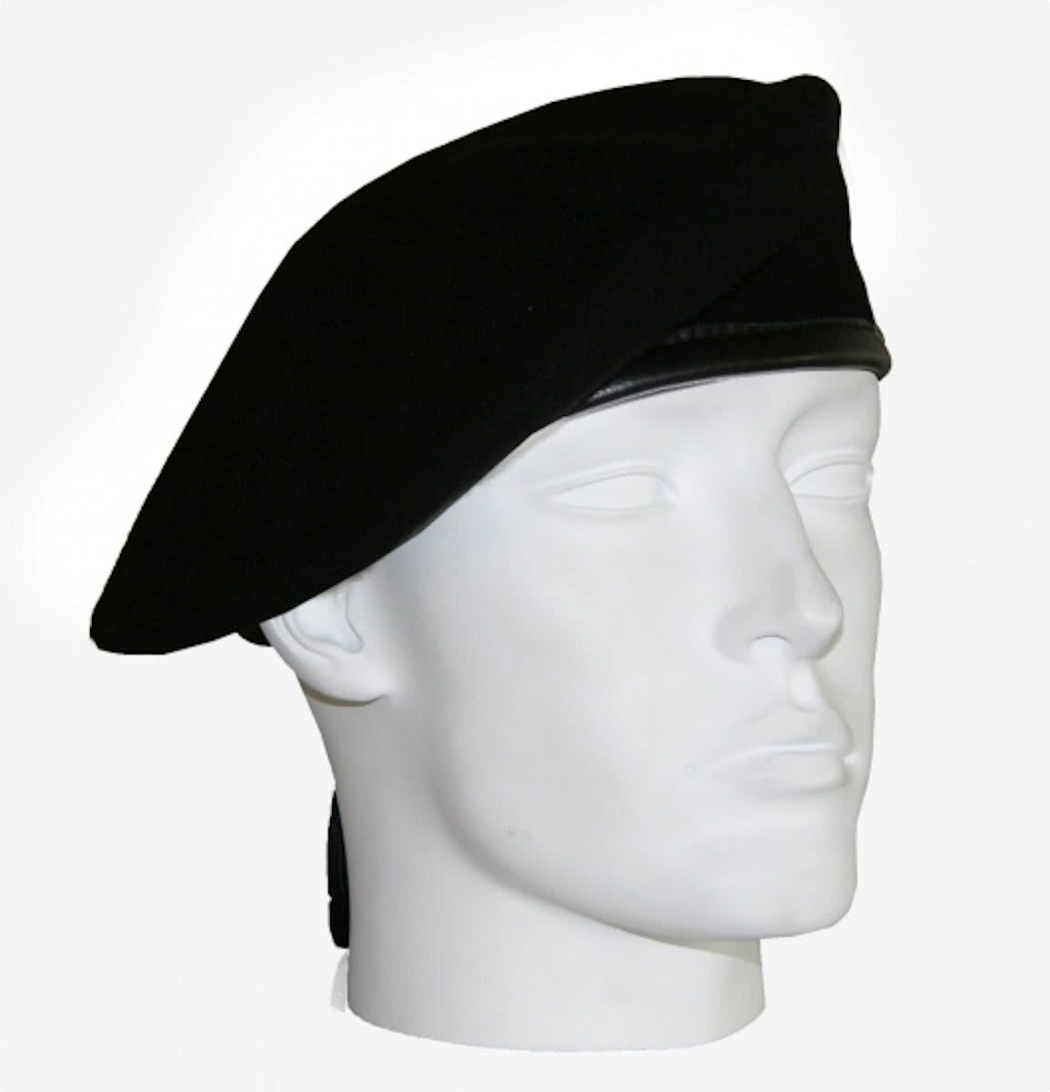 Soldaten baret zwart 57 cm