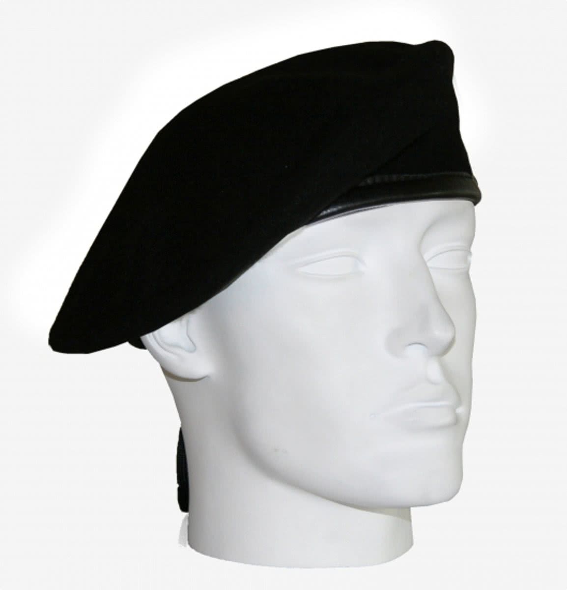 Soldaten baret zwart 59 cm